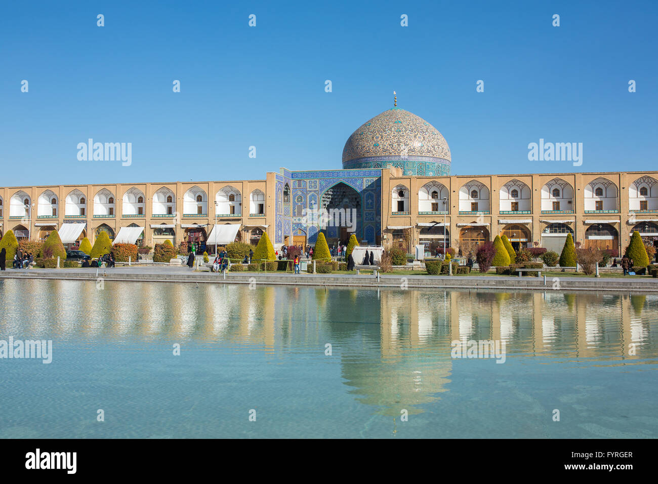 Sheikh Lotfollah-Moschee am Naqhsh-e Jahan Quadrat in Isfahan, Iran Stockfoto