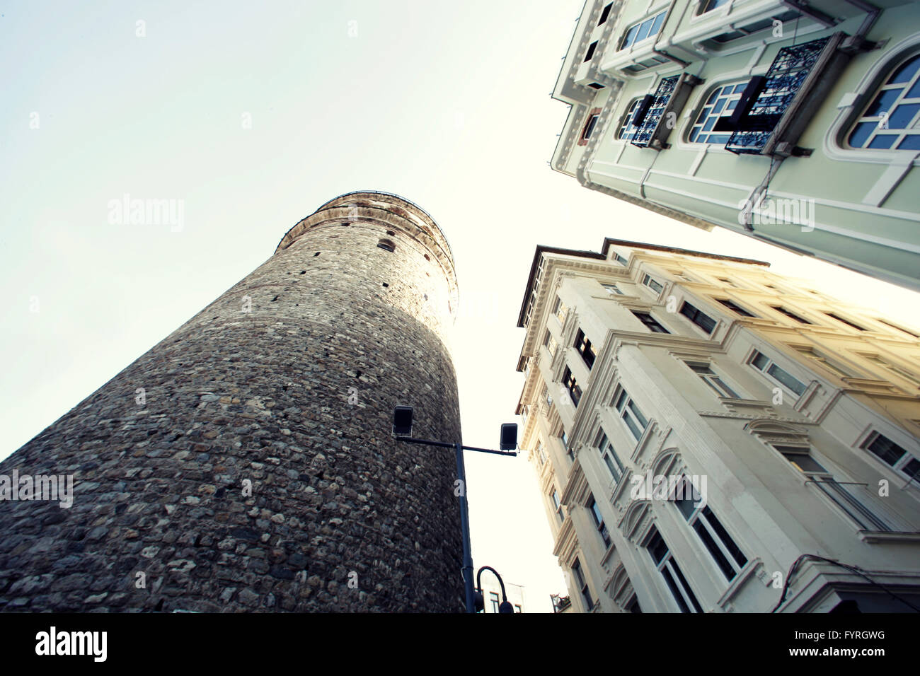 Galata-Turm in Karaköy Istanbul Stockfoto