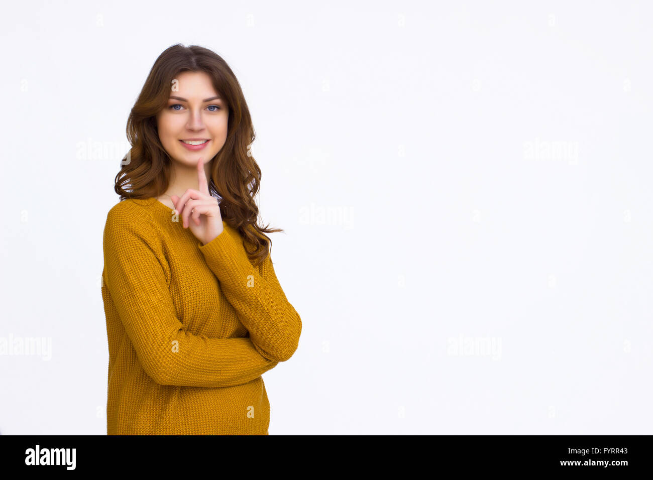 Portrait der schönen Frau Stockfoto