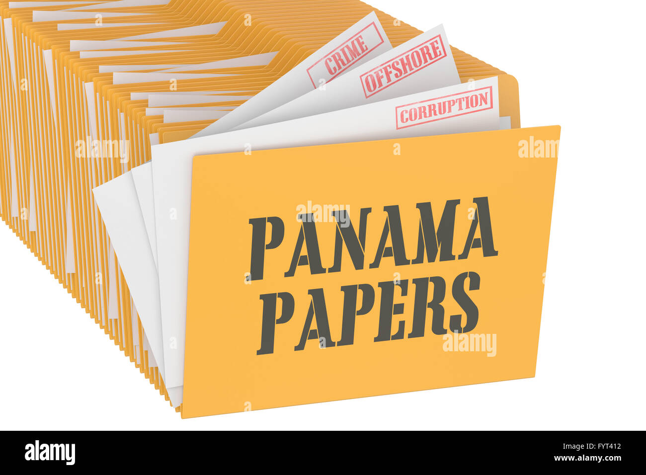 Panama Papiere Konzept, 3D rendering Stockfoto