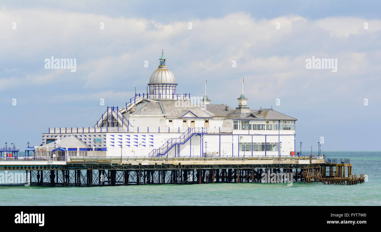Das Ende von Eastbourne Pier in Eastbourne, East Sussex, England, UK. Stockfoto