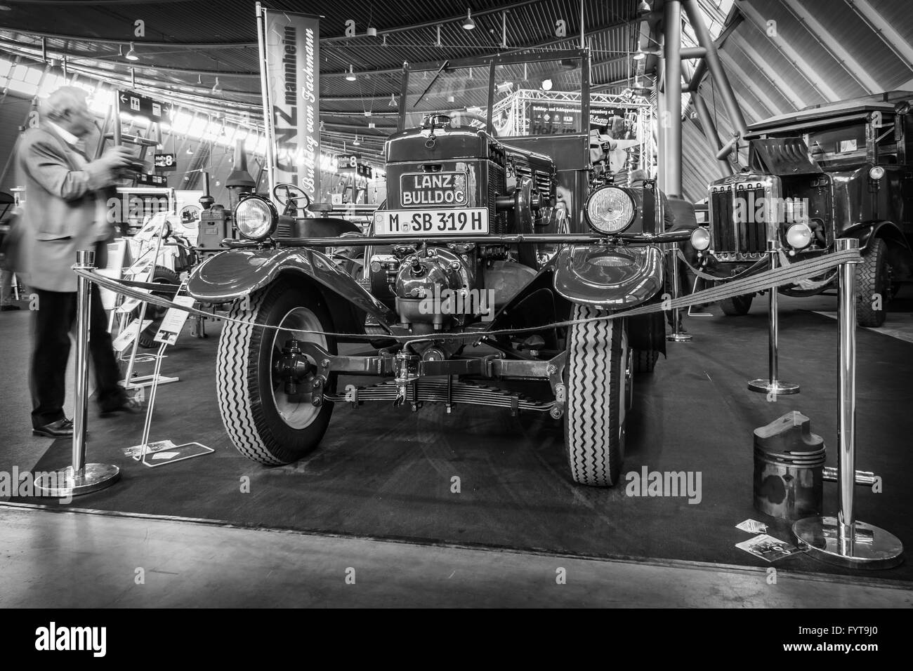 Der Traktor Lanz Bulldog D2531 (2-Takt, heiße Birne Motor), hergestellt von Heinrich Lanz AG in Mannheim, 1939. Stockfoto