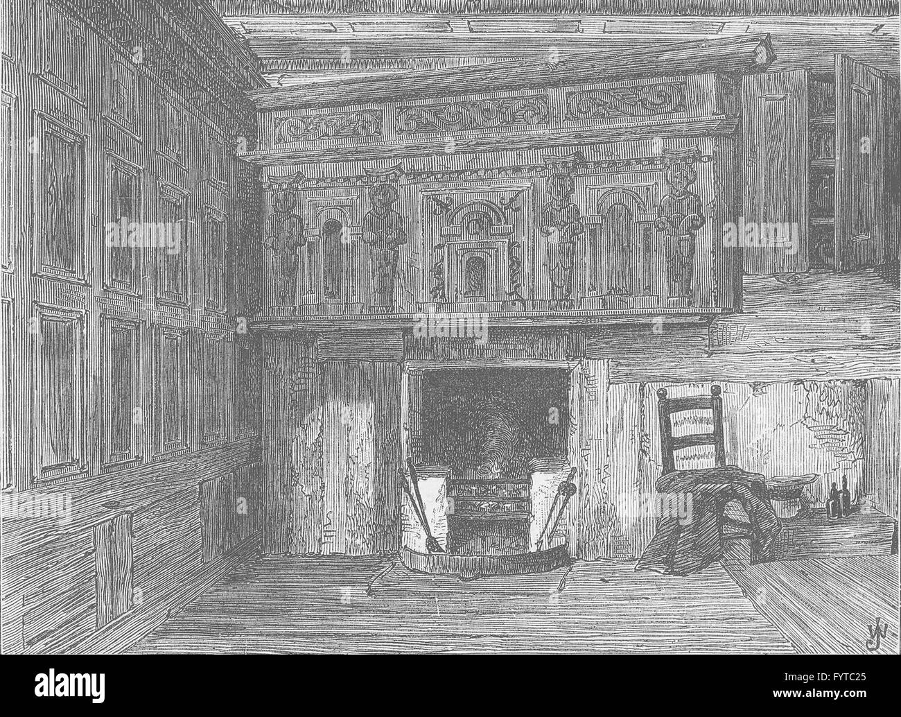 Grays INN: Raum eines Hauses in Fulwoods mieten (nach Archer). London, c1880 Stockfoto