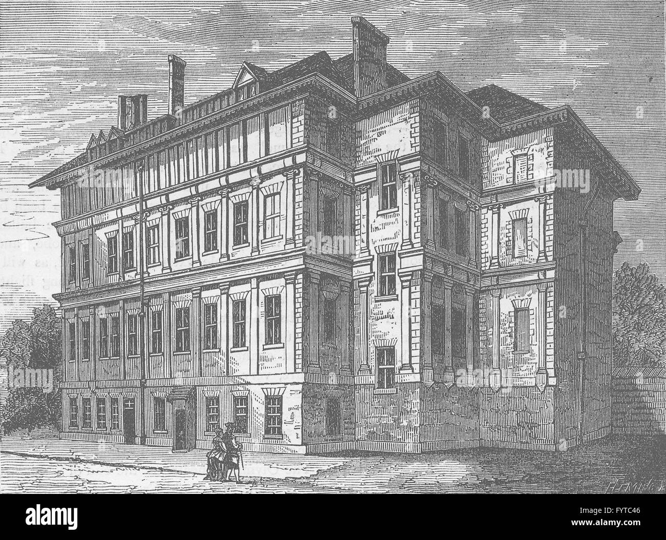 Theatre Royal DRURY LANE: Craven Altbau (1800). London, antiken print c1880 Stockfoto