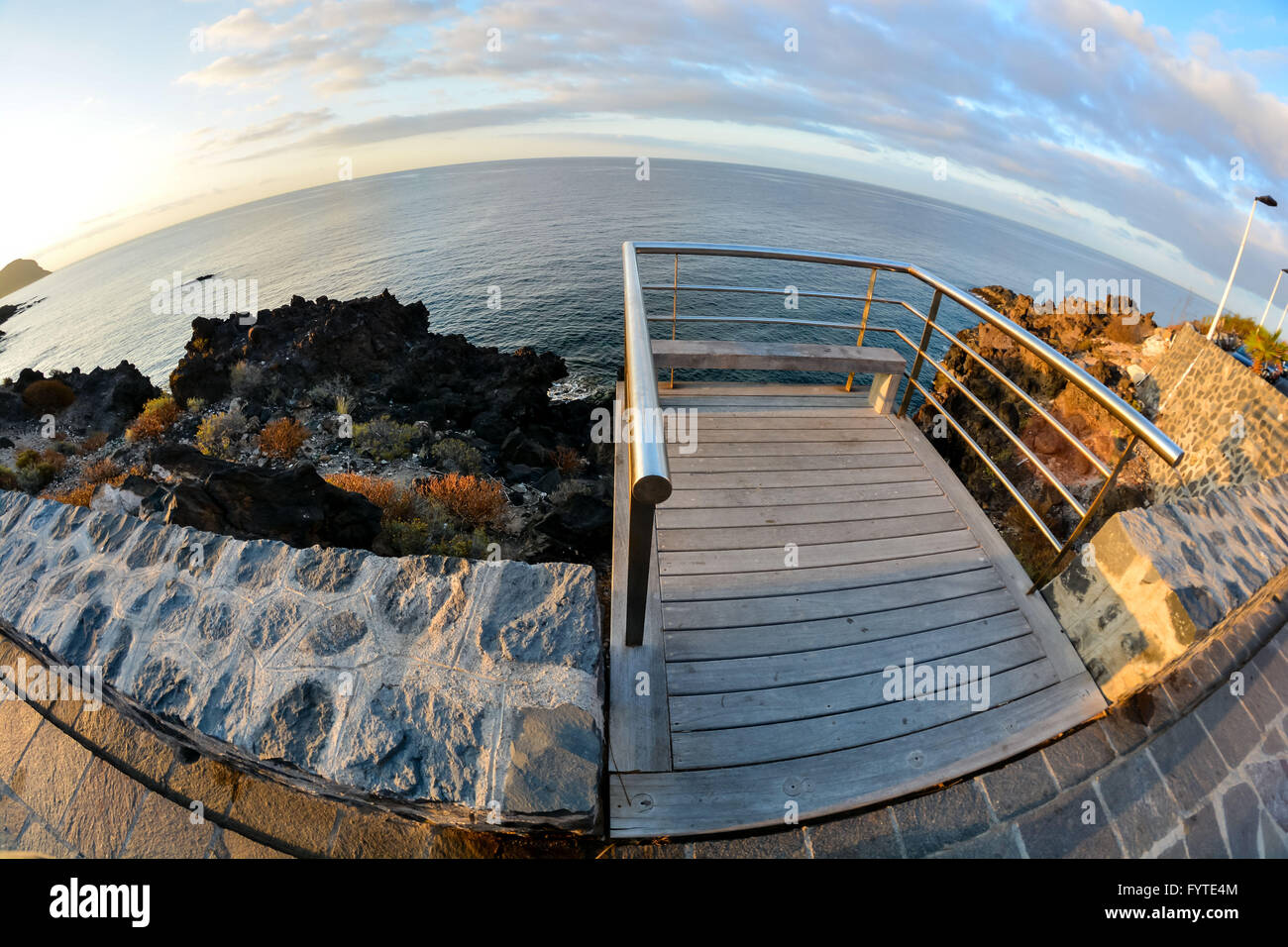 Sunrise-Pier Stockfoto