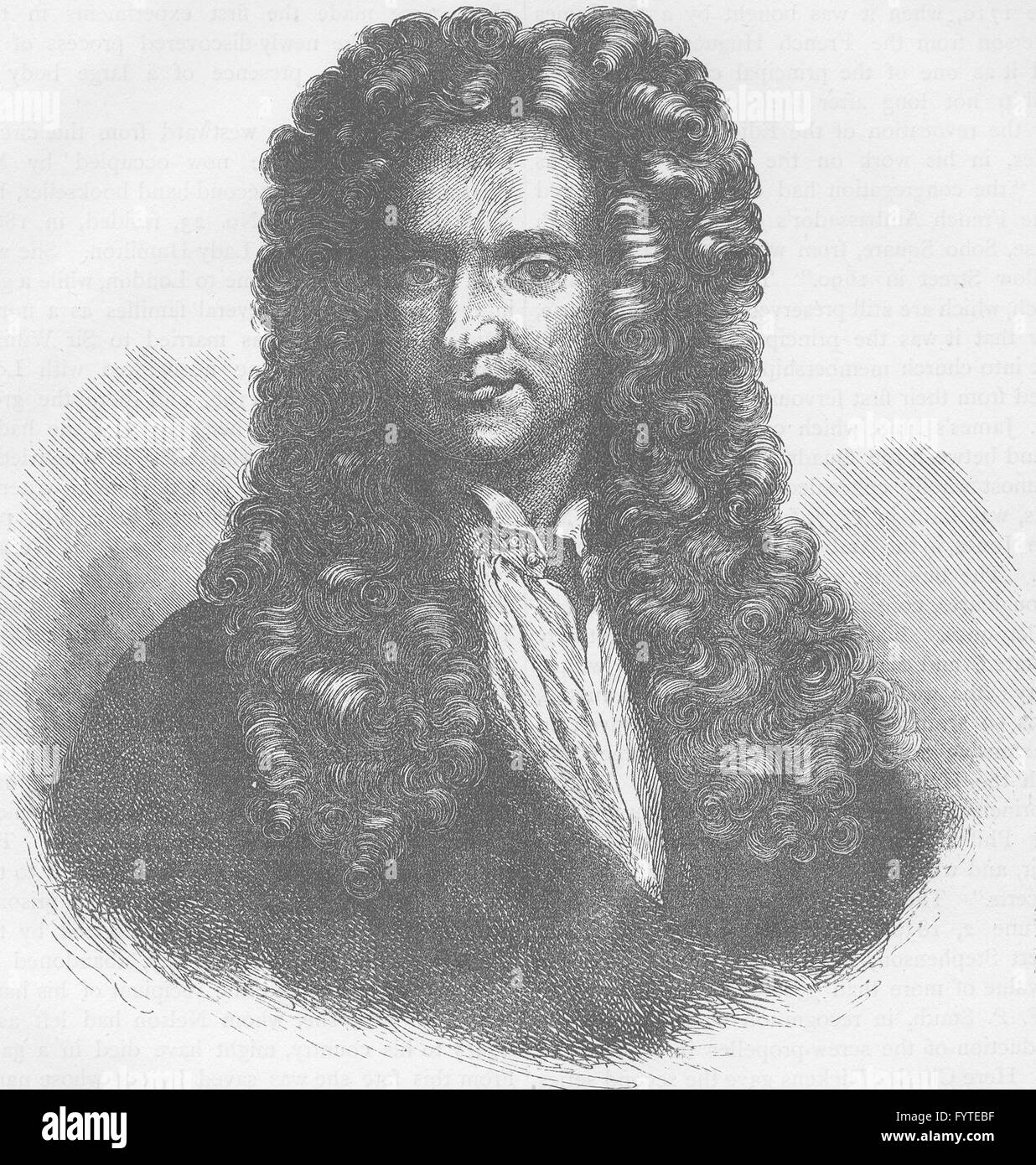 Wissenschaftler: Sir Isaac Newton. London, antiken print c1880 Stockfoto