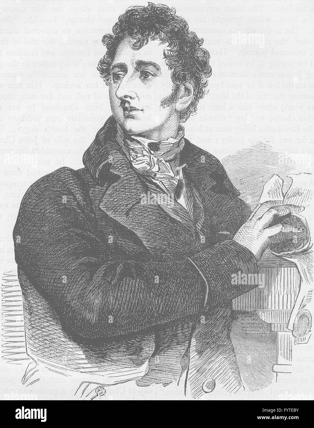 PICCADILLY: Sir Francis Burdett. London, antiken print c1880 Stockfoto
