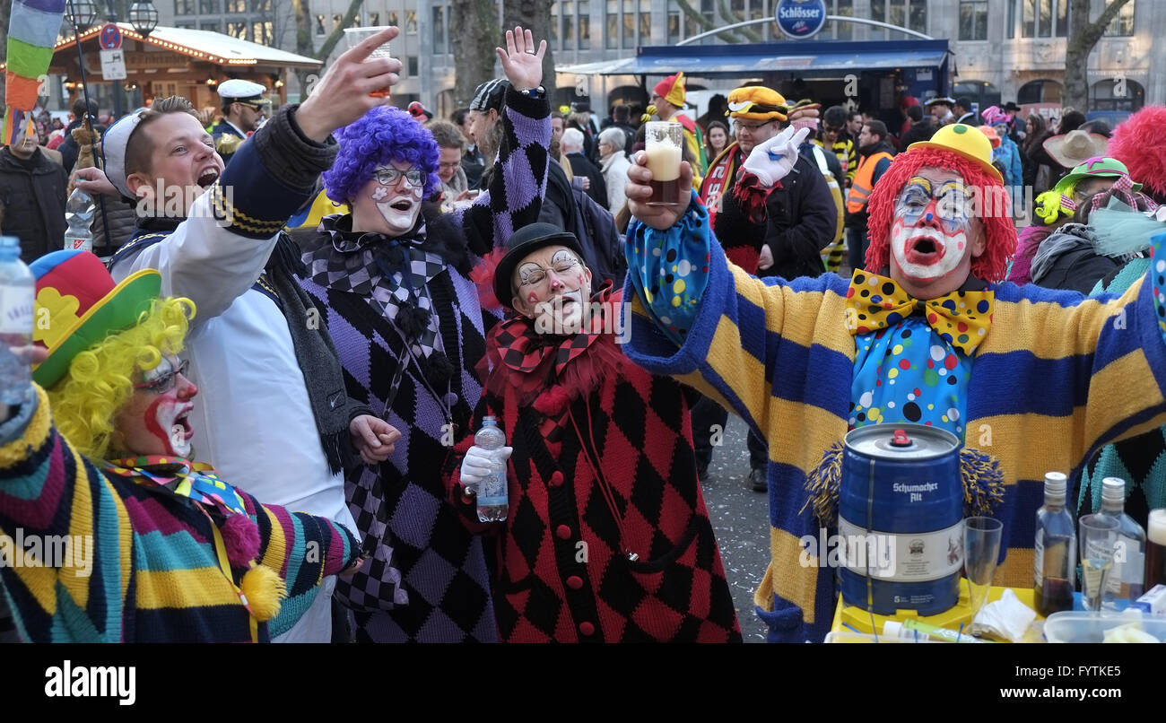 Karneval in Düsseldorf Stockfoto