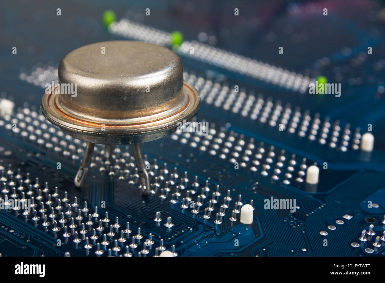 alten Silizium-chip Stockfoto