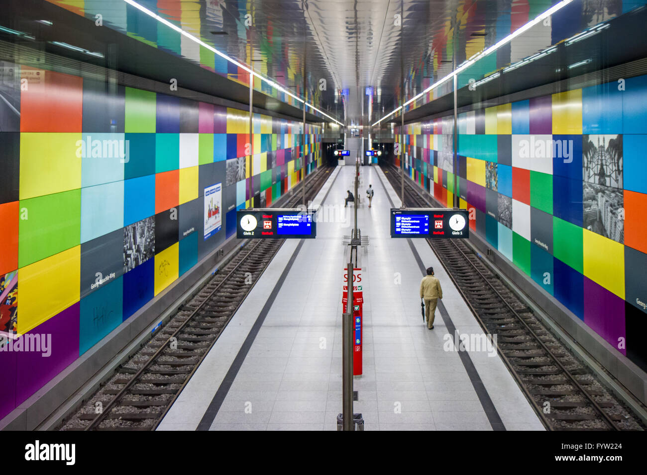 U-Bahnstation Stockfoto