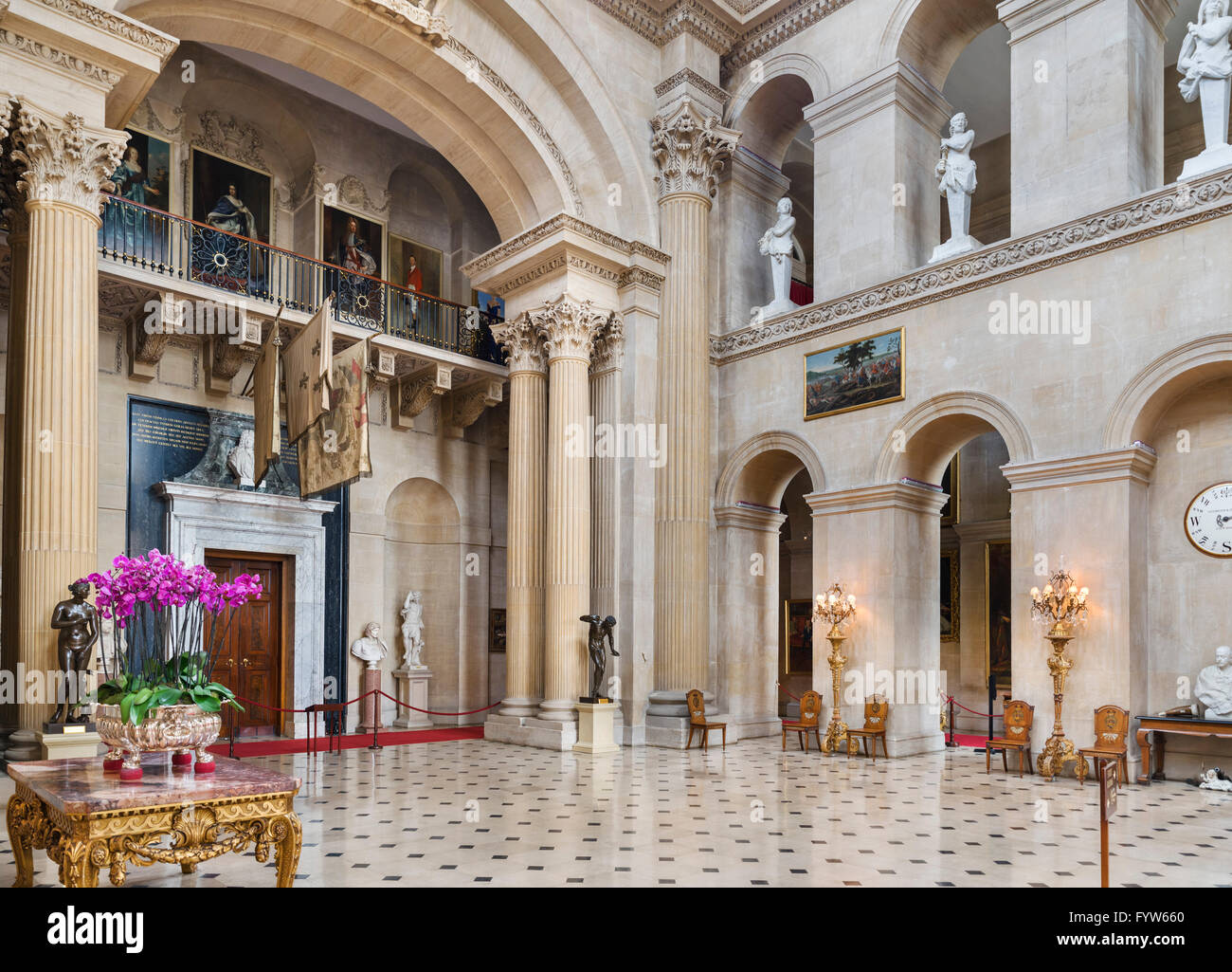 Eingangshalle In Blenheim Palace Sitz Der Dukes Of