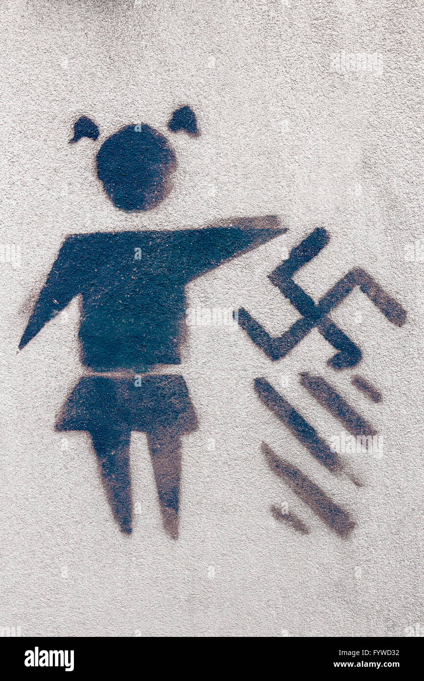 Nazismus zu stoppen Stockfoto