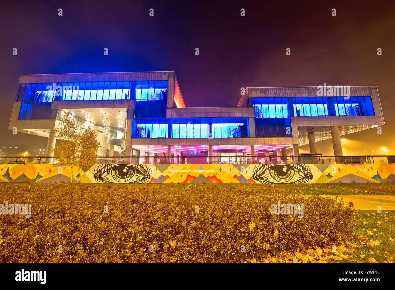 Museum für zeitgenössische Kunst in Zagreb Stockfoto