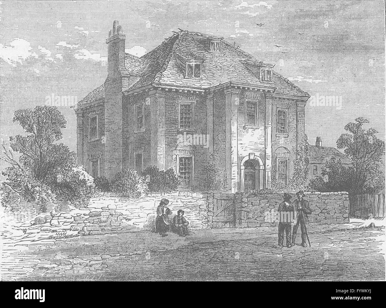 DEPTFORD: Peter der große Haus in Deptford (1850). London, alte print c1880 Stockfoto
