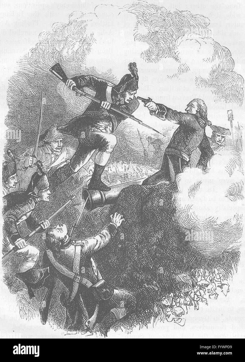 NEW YORK: Der Angriff auf Stony Point, antiken print c1880 Stockfoto