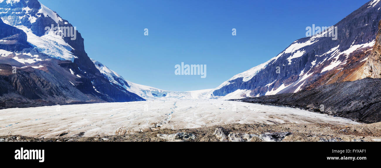Athabasca Gletscher Stockfoto