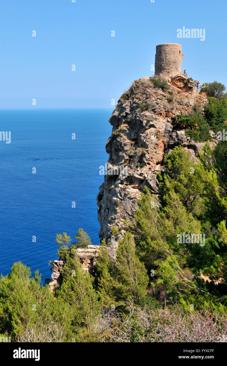 Mirador Torre del Verger, Mallorca, Spanien Stockfoto