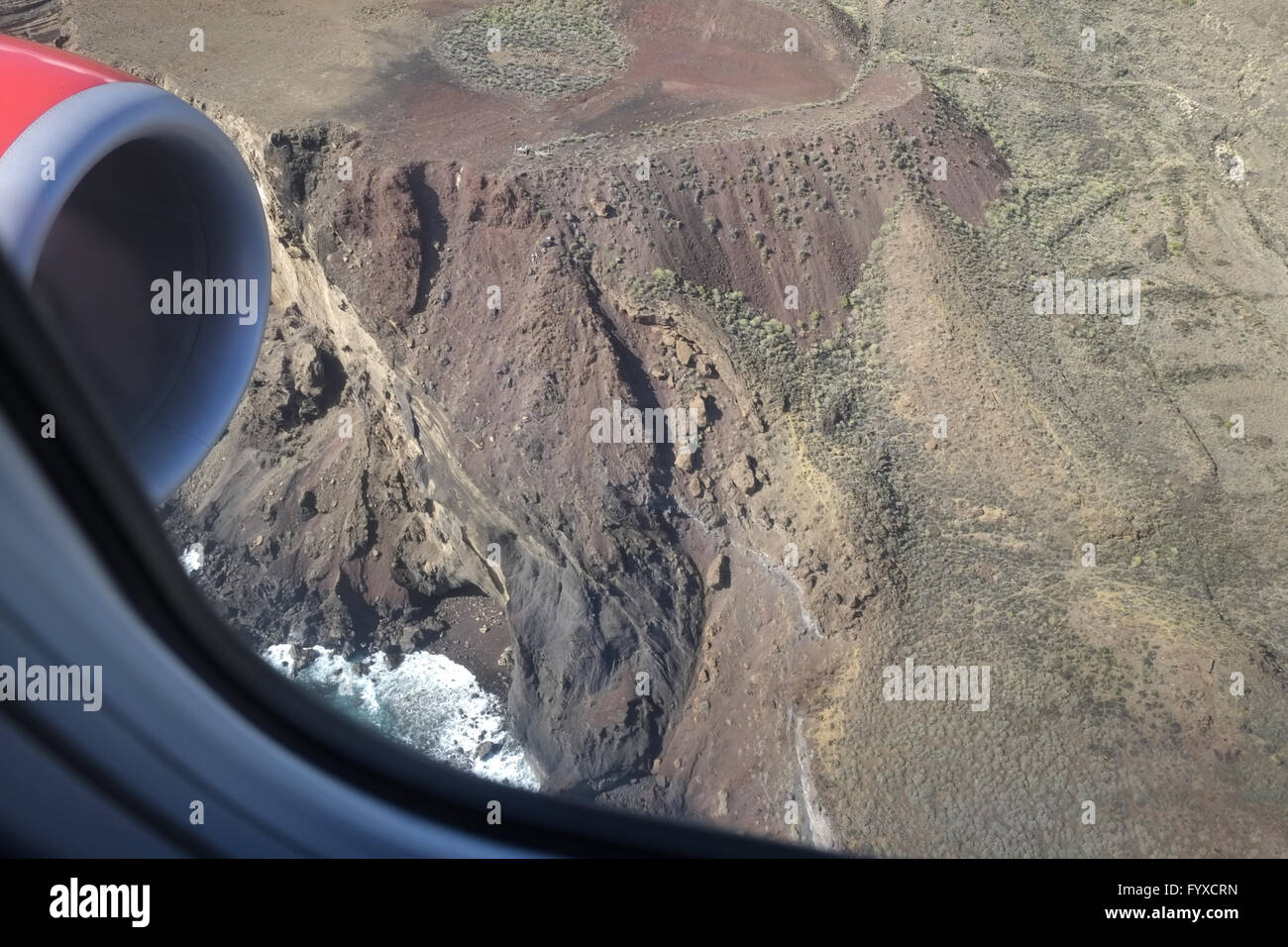 Bevorstehenden Flug auf La Palma Stockfoto