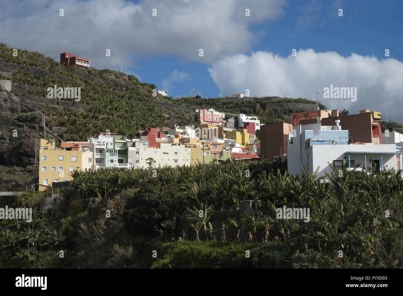 La Palma, das Dorf von Tazacorte Stockfoto