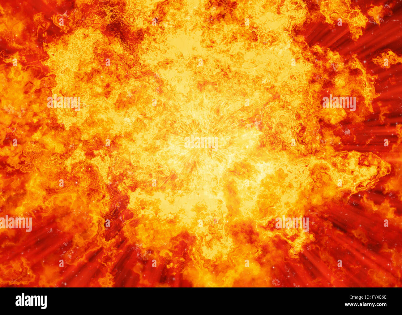 helles Feuer brach Explosion Flash-Hintergrund Stockfoto