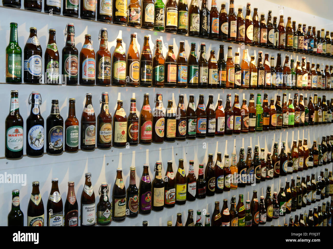 Biere, Bierflaschen, Gruene Woche, Messe, Charlottenburg, Berlin, Deutschland Stockfoto