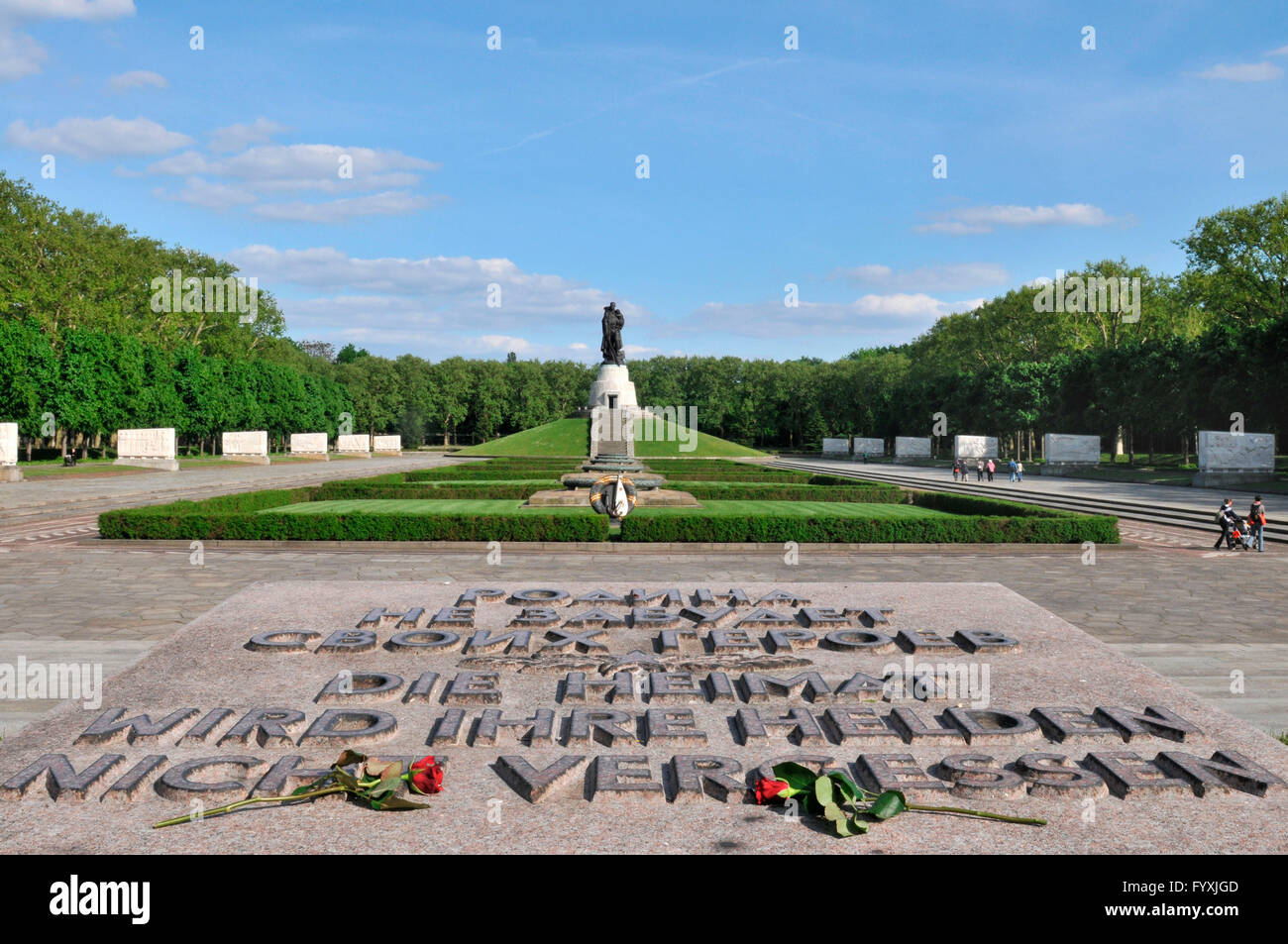 Sowjetisches Ehrenmal in Treptow, Berlin, Deutschland Stockfoto