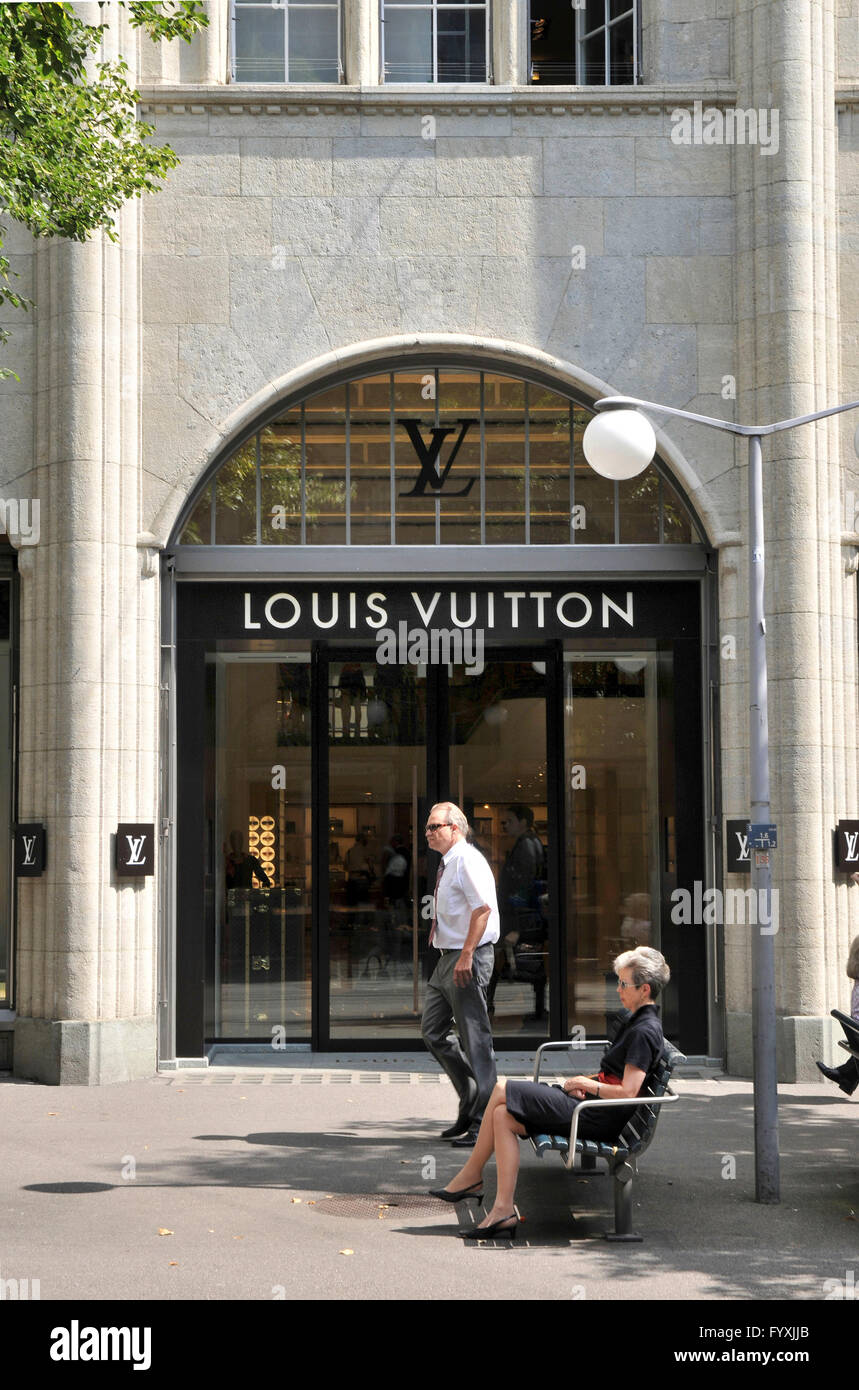 Louis Vuitton Shop, Bahnhofsstrasse, Zürich, Schweiz Stockfotografie - Alamy