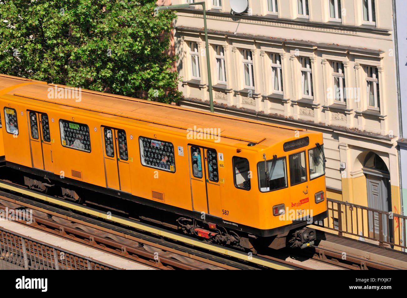 U-Bahn, U-Bahnstation U1, Skalitzer Straße, Kreuzberg, Berlin, Deutschland Stockfoto