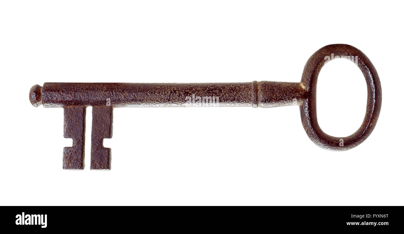 XVIII Jahrhundert Iron Key. Stockfoto