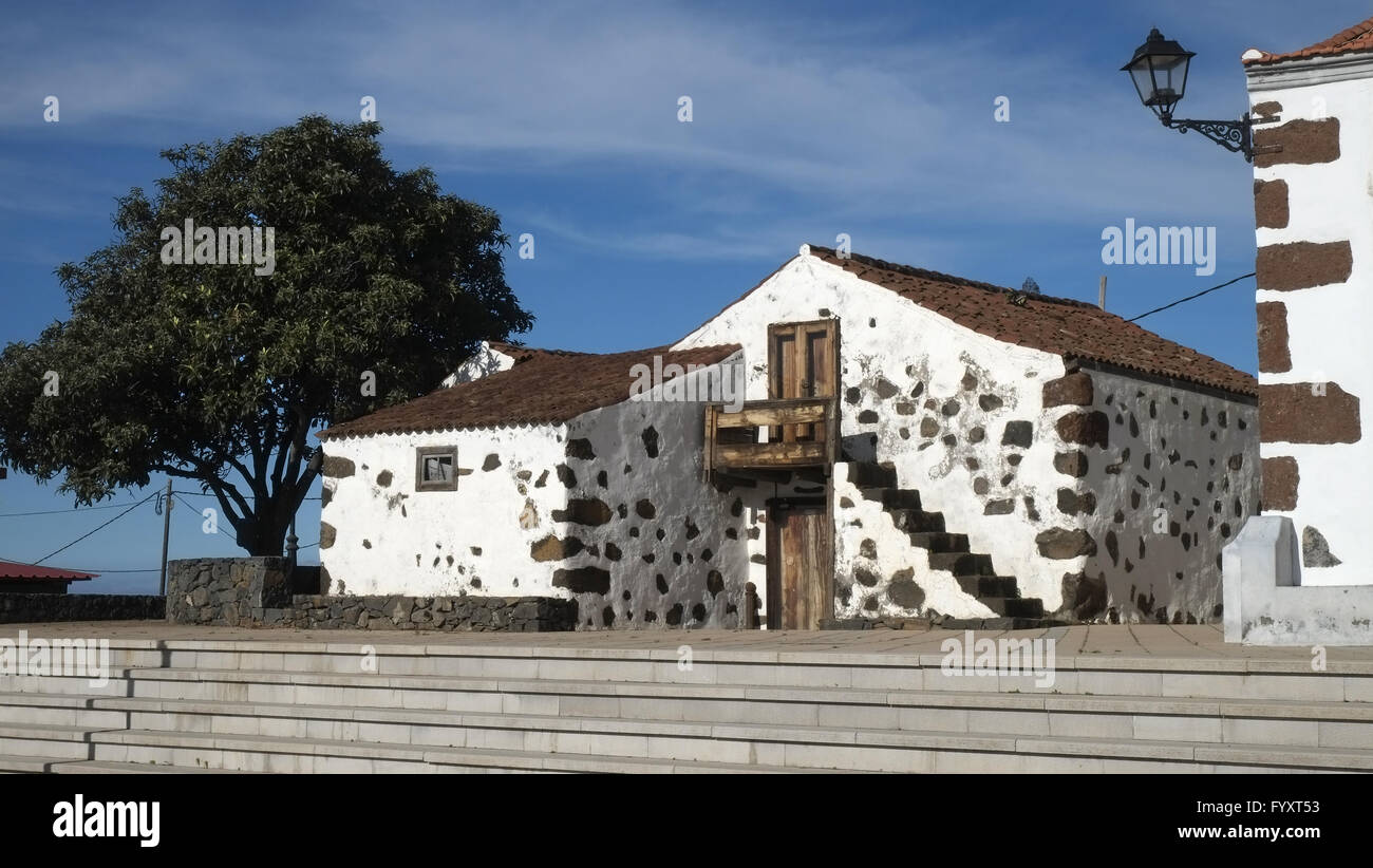 Marktplatz von Las Tricias, La Palma Stockfoto