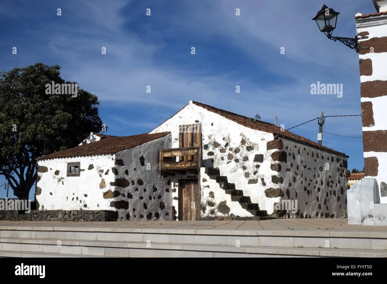 Marktplatz von Las Tricias, La Palma Stockfoto
