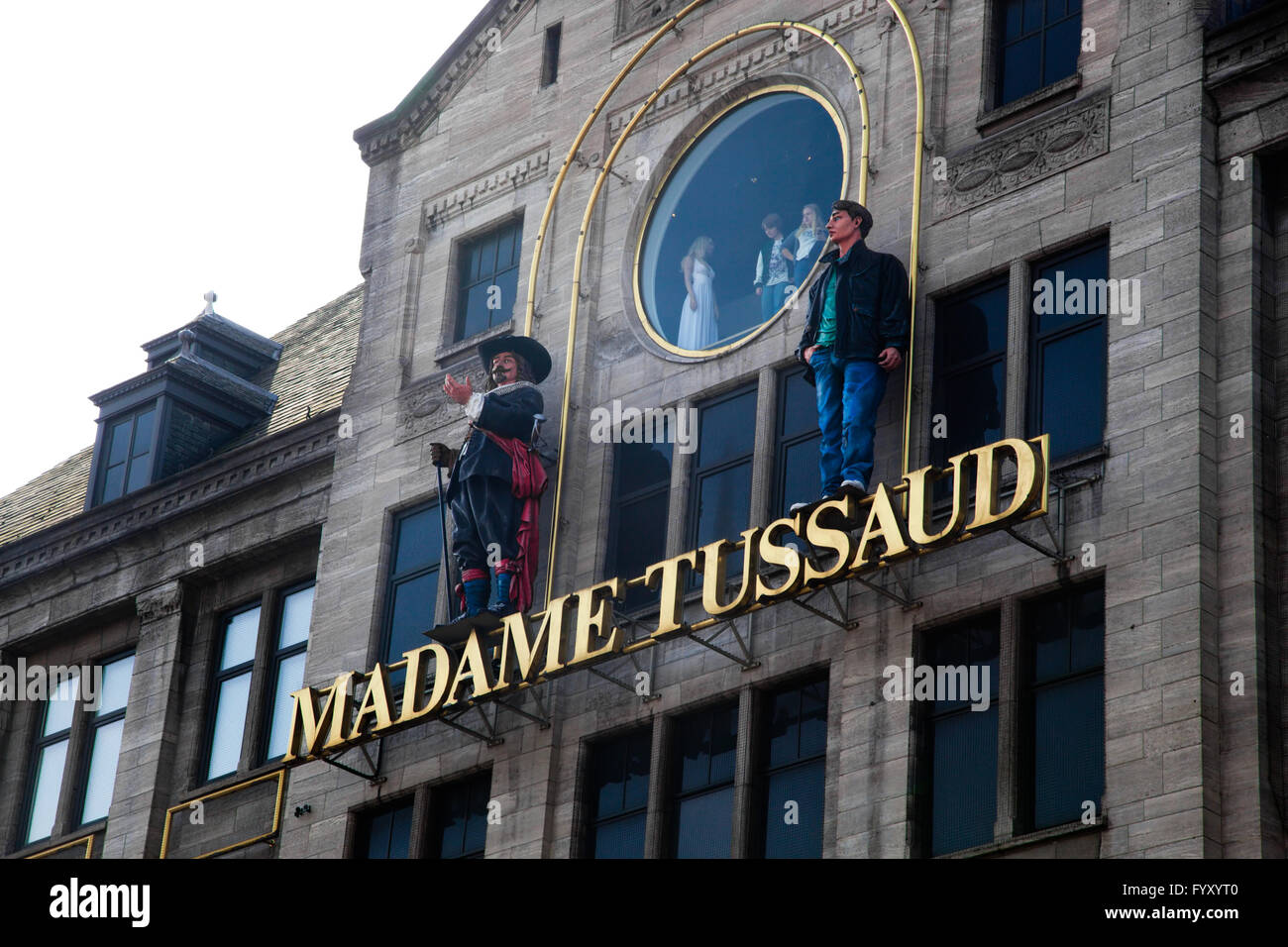 Madame Tussauds Museum in Amsterdam Stockfoto