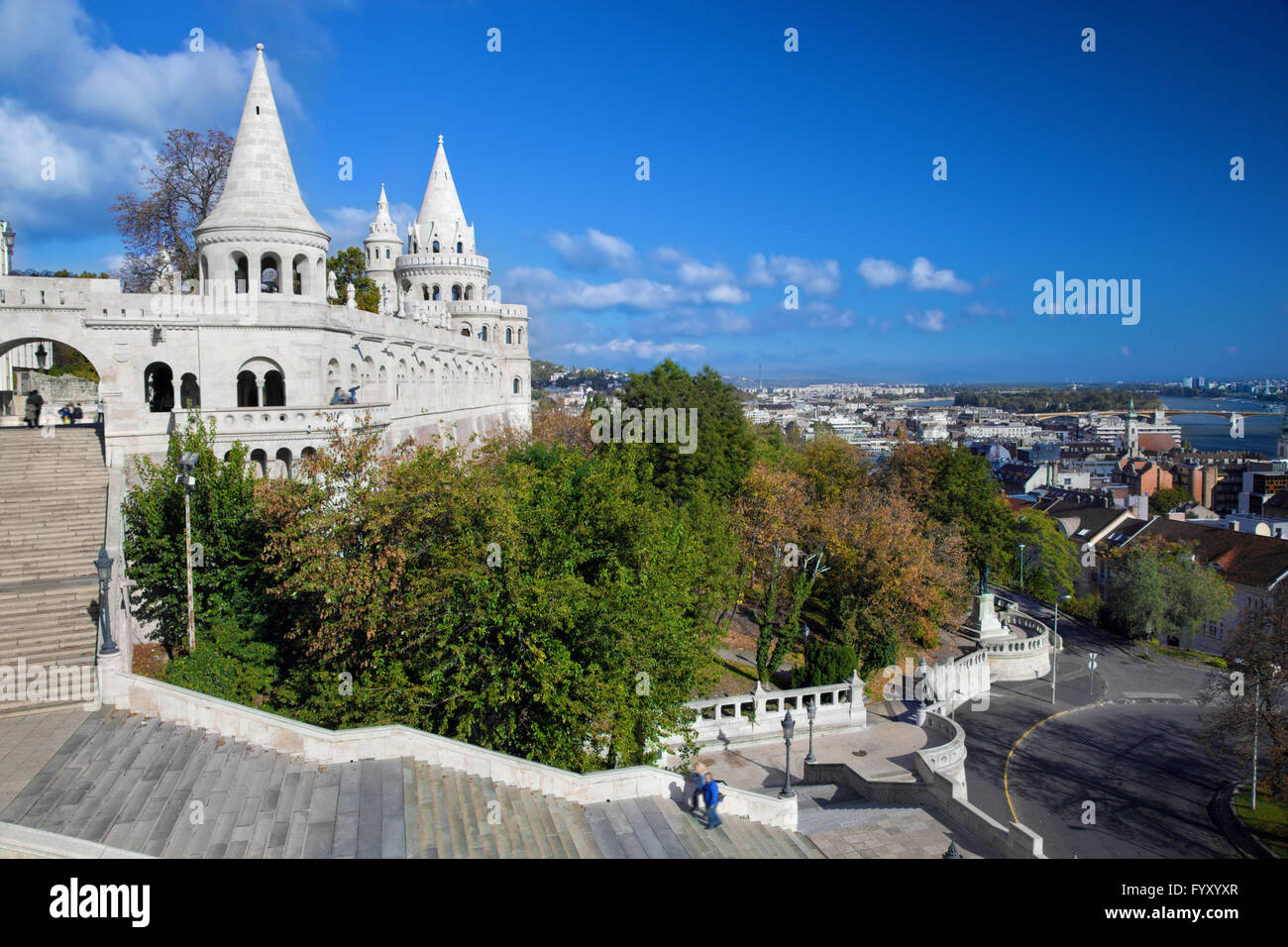 Fischerbastei. Budapest, Ungarn Stockfoto