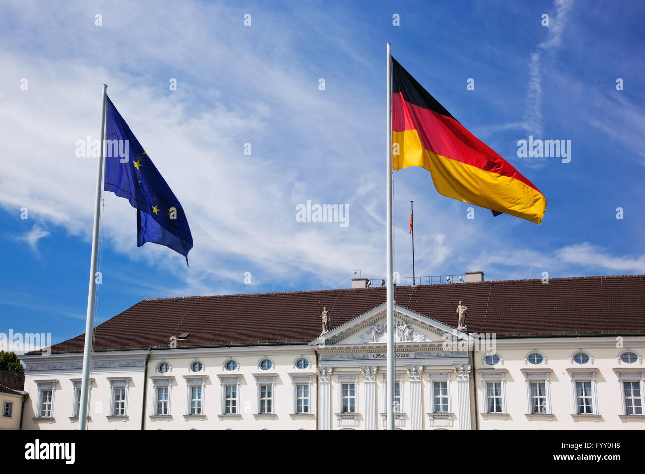 Schloss Bellevue Stockfoto