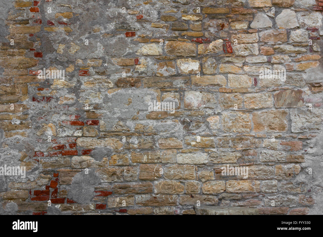 Rustikale Wand Stockfoto