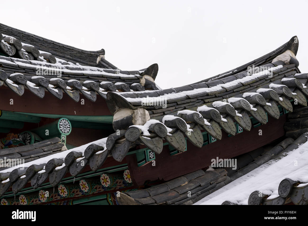 Koreanische Architektur Stockfoto