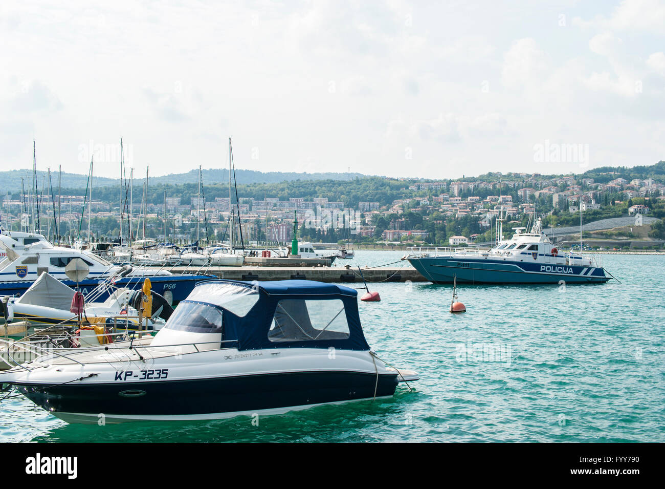 Koper - eine Hafenstadt in Slowenien, Istrien Region. Stockfoto