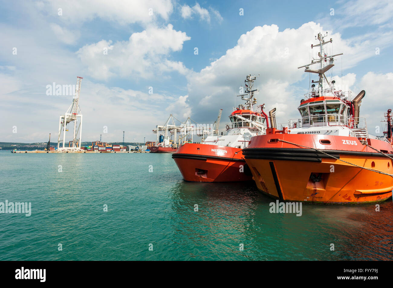 Koper - eine Hafenstadt in Slowenien, Istrien Region. Stockfoto