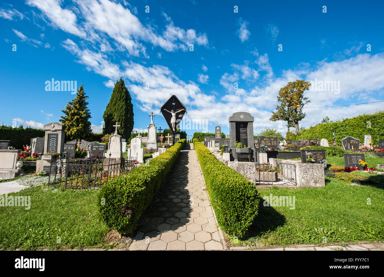 Berggipfel St. Urban in Slowenien in der Nähe von Maribor. Stockfoto