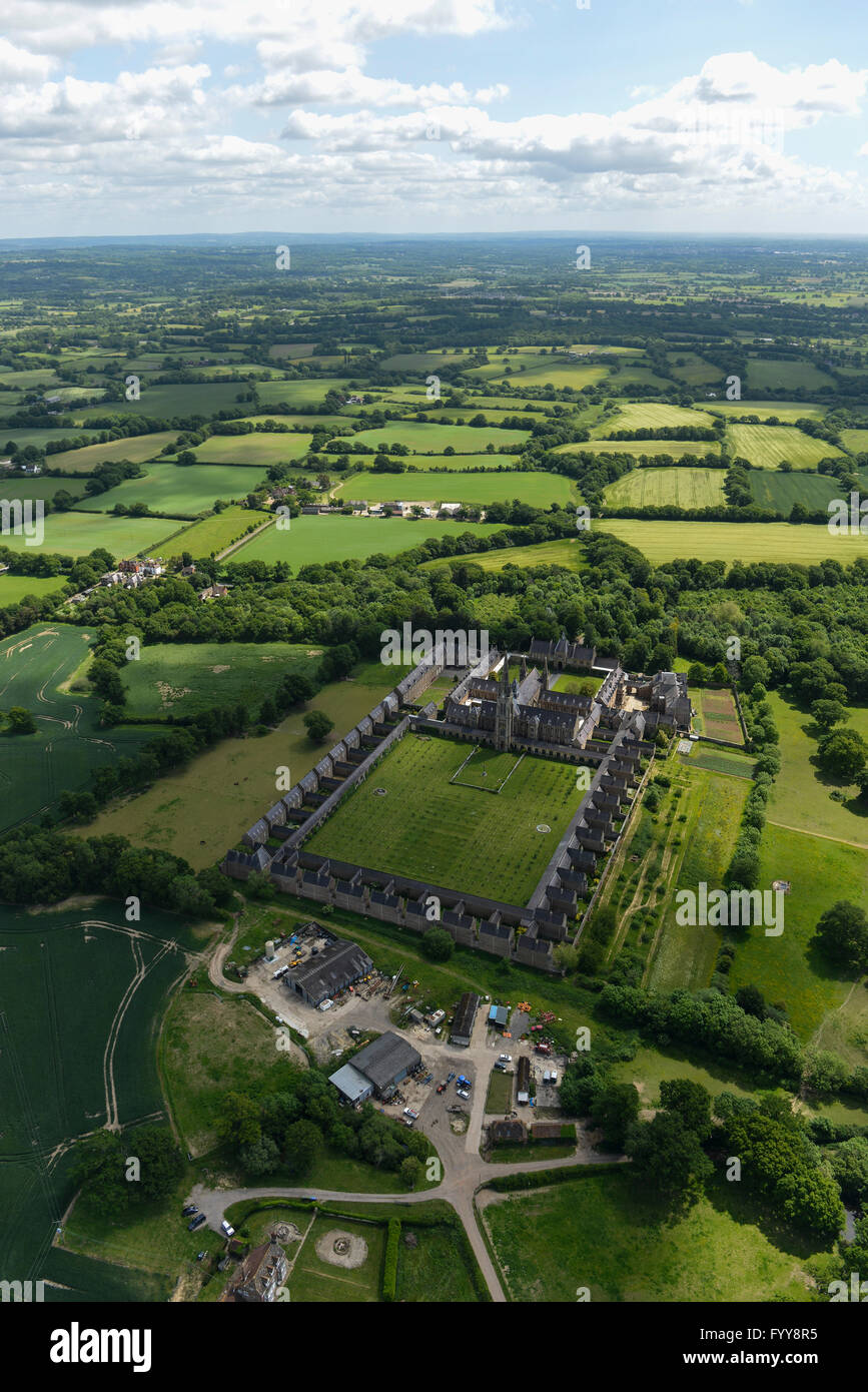 St Hugh's Charterhouse, Parkhouse. Ein Kartäuser-Kloster in West Sussex Stockfoto
