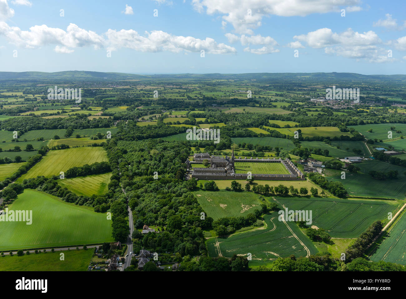 St Hugh's Charterhouse, Parkhouse. Ein Kartäuser-Kloster in West Sussex Stockfoto