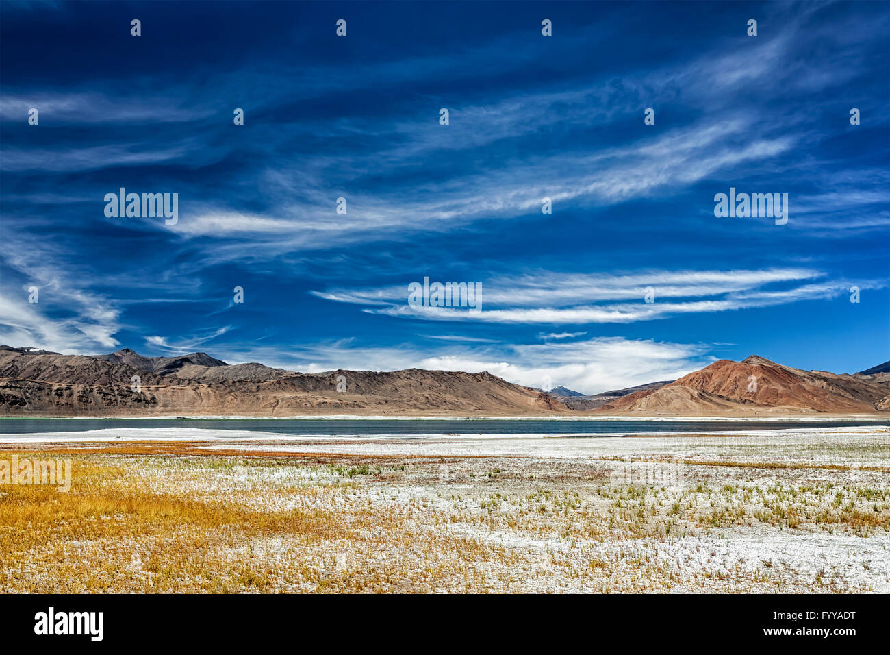 Berg-See-Tso Kar im Himalaya Stockfoto