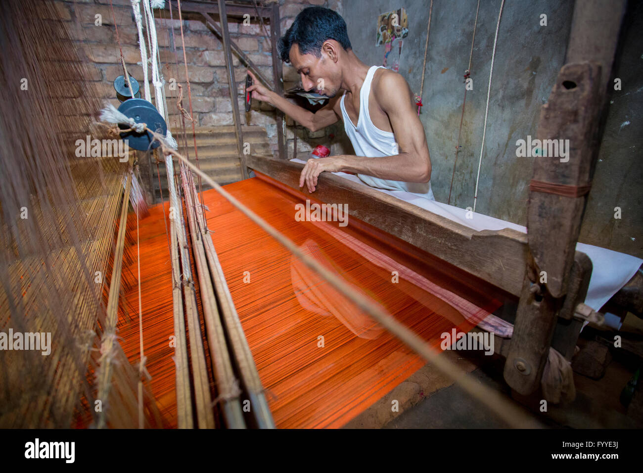 Md. ali hossen (28 Jahre) ein palli benarashi Arbeitnehmer © jahangir Alam onuchcha/alamy Stockfoto