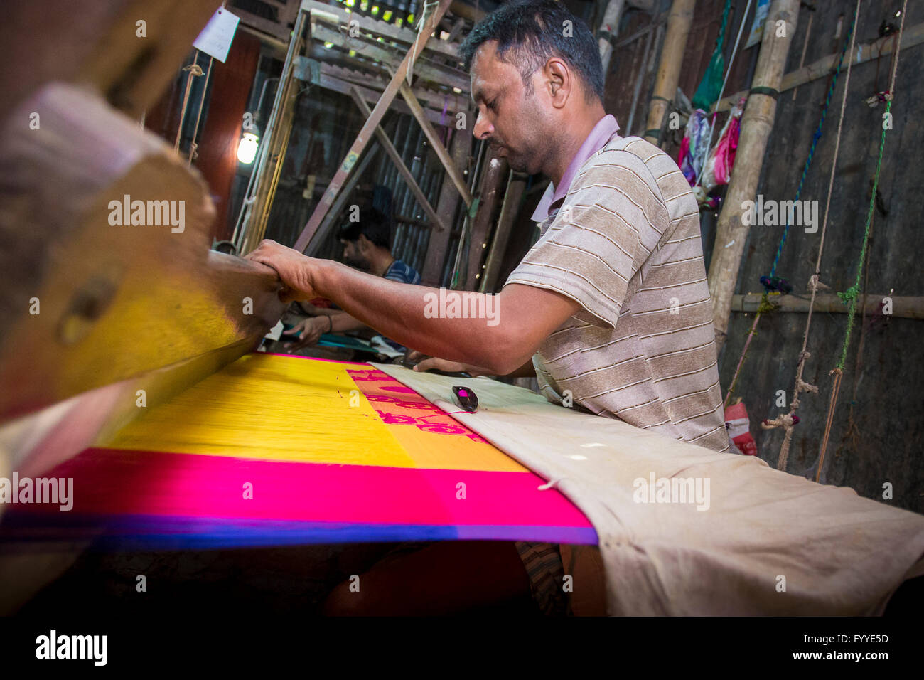 Md. irfan (36 Jahre) ein palli benarashi Arbeitnehmer © jahangir Alam onuchcha/alamy Stockfoto