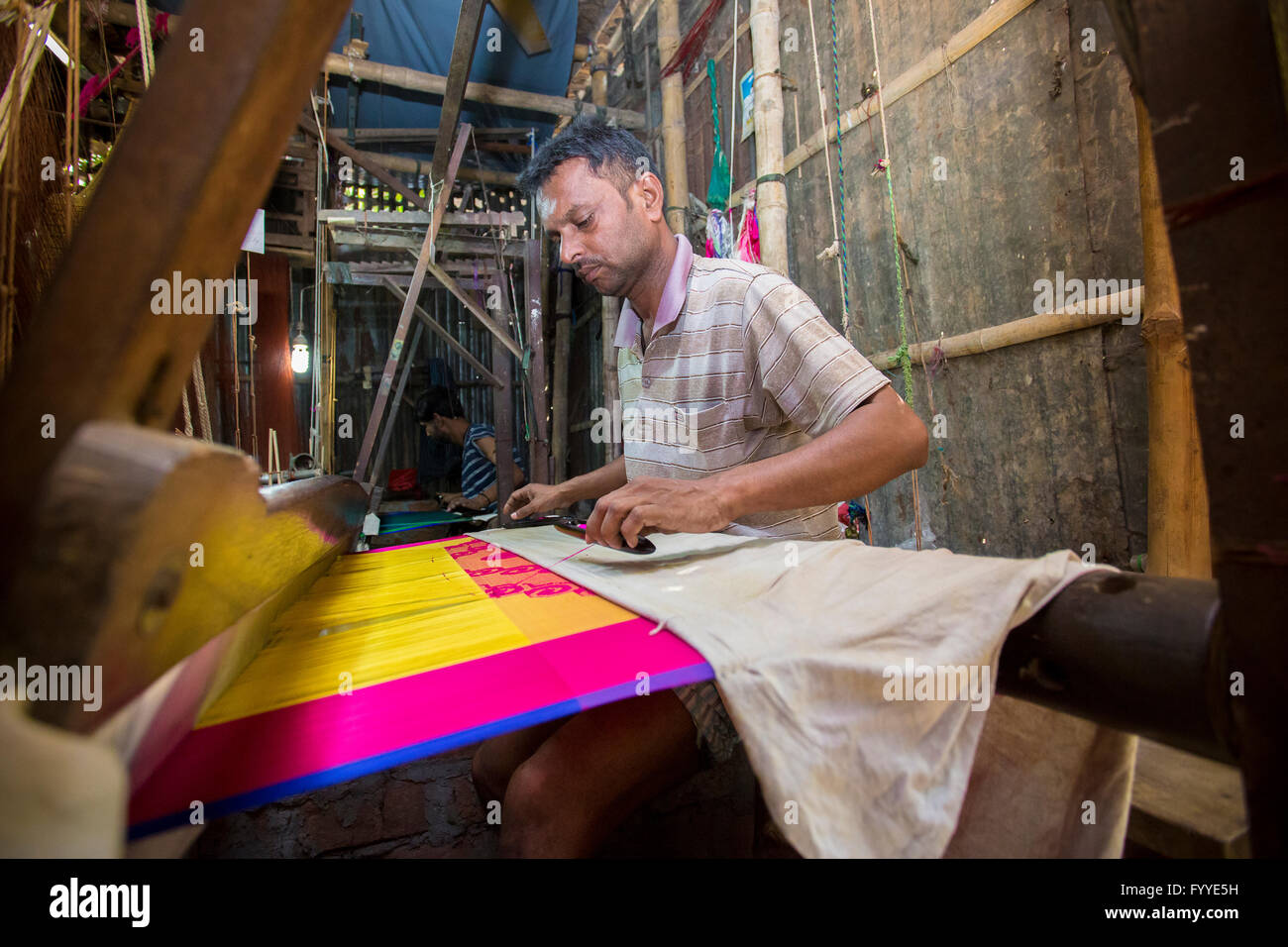 Md. irfan (36 Jahre) ein palli benarashi Arbeitnehmer © jahangir Alam onuchcha/alamy Stockfoto