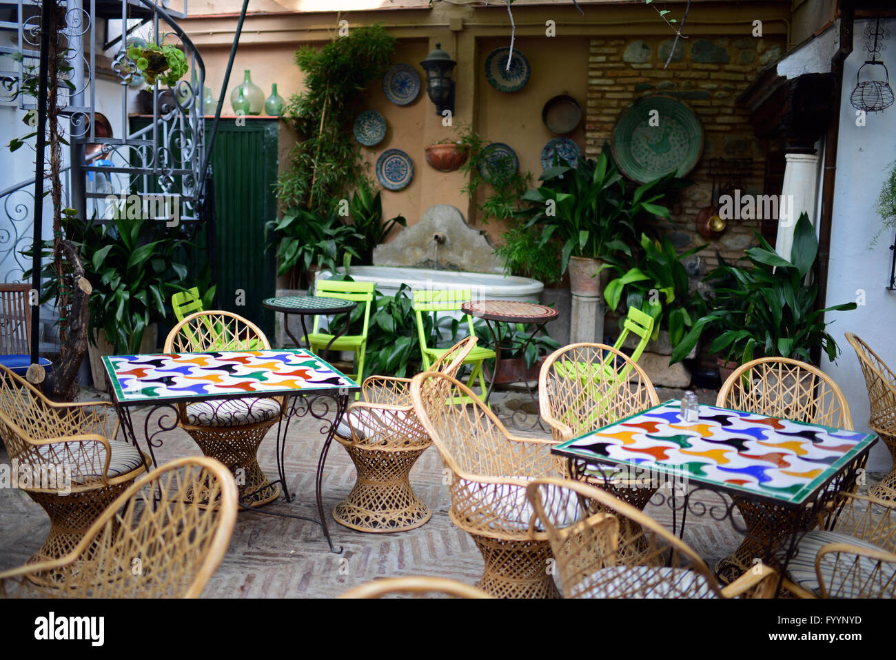 Hotel America Granada in der Alhambra, Palast und Festung Komplex befindet sich in Granada, Andalusien, Spanien Stockfoto