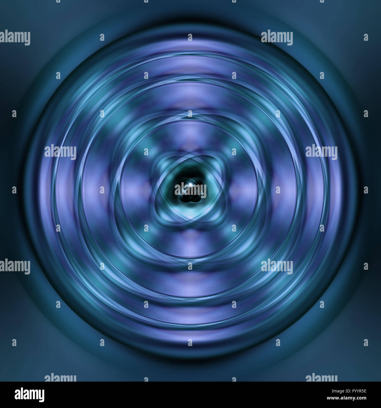 Grün und blau Spinnen Atom-Hintergrund Stockfoto