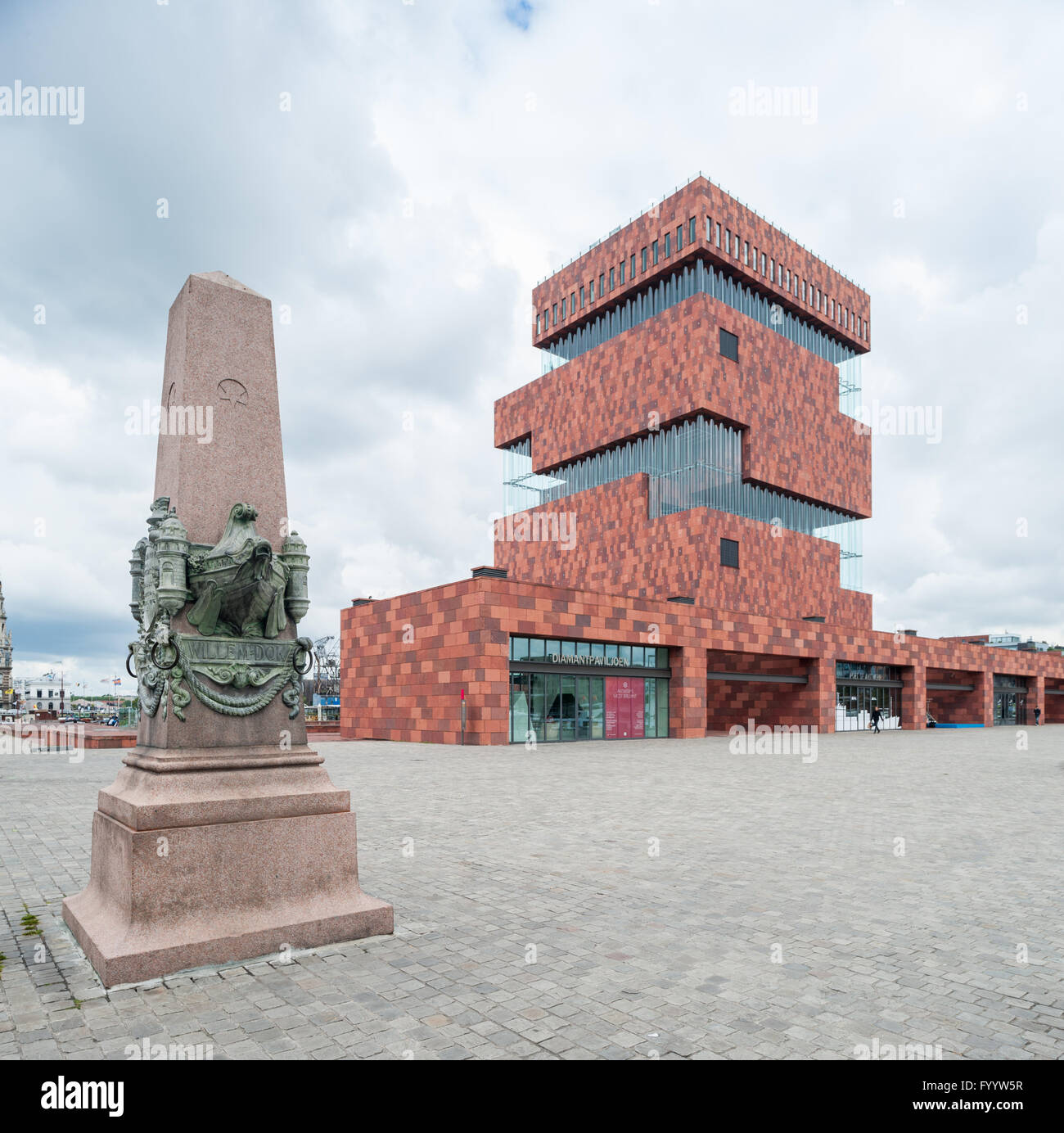Belgien, Antwerpen, Museum Aan de Stroom - MAS Stockfoto