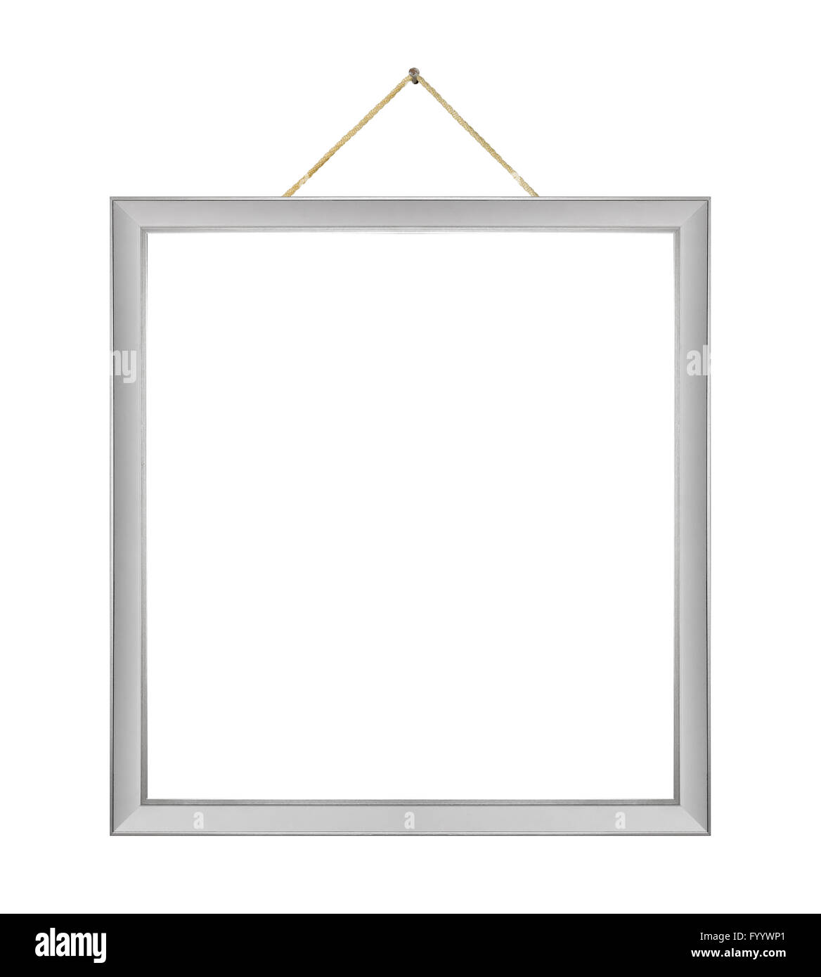 Retro-Rahmen auf Seil Stockfoto