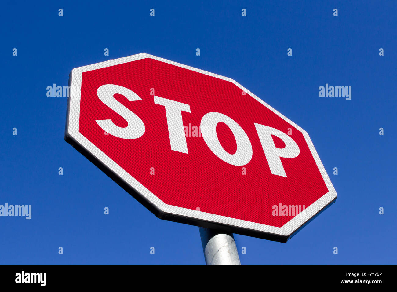Stopp-signal Stockfoto